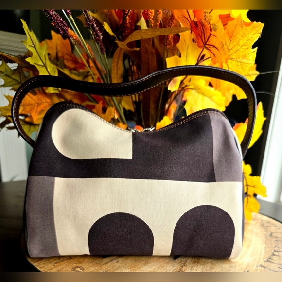 Bally Rare Canvas Abstract B-Logo Small Shoulder Handbag - Picture 4 of 15